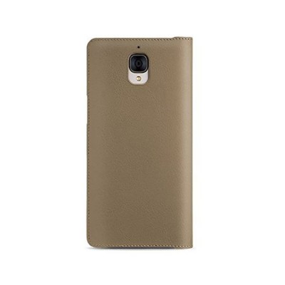 Flip Cover For Oneplus 3 Gold By - Maxbhi Com