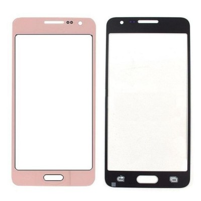 Replacement Front Glass For Samsung Galaxy A3 Pink By - Maxbhi Com