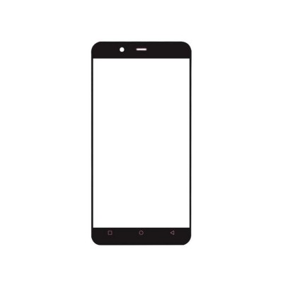 Replacement Front Glass For Gionee P5 Mini Red By - Maxbhi Com