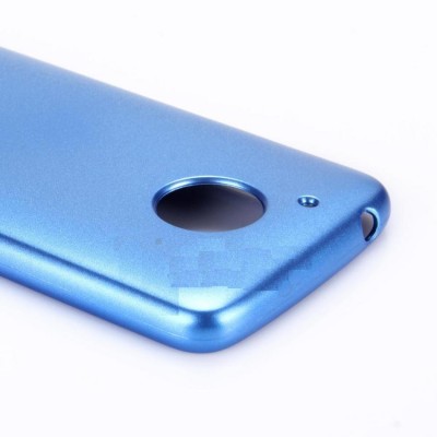 Back Panel Cover For Moto G5 Blue - Maxbhi Com