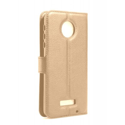 Flip Cover For Motorola Moto Z Force Black Gold By - Maxbhi Com