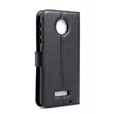Flip Cover For Motorola Moto Z Force Black Grey By - Maxbhi Com