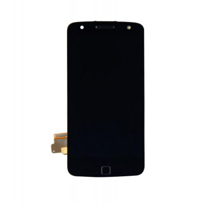 Lcd With Touch Screen For Motorola Moto Z Force Black Grey By - Maxbhi Com