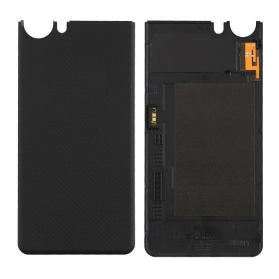 Back Panel Cover For Blackberry Keyone Black Silver - Maxbhi Com