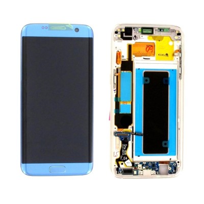 Lcd With Touch Screen For Samsung Galaxy S7 Edge Cdma Blue By - Maxbhi Com