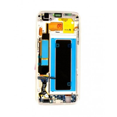 Lcd With Touch Screen For Samsung Galaxy S7 Edge Cdma Blue By - Maxbhi Com