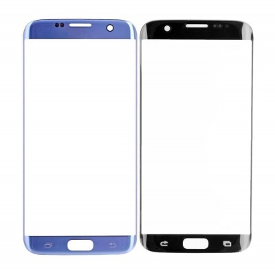 Replacement Front Glass For Samsung Galaxy S7 Edge Cdma Blue By - Maxbhi Com