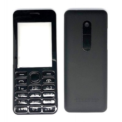 Full Body Housing For Nokia 206 Black - Maxbhi Com