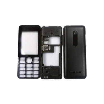 Full Body Housing For Nokia 206 Black - Maxbhi Com