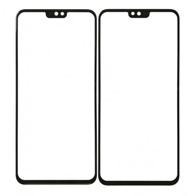 Replacement Front Glass For Huawei Honor 8x Black By - Maxbhi Com