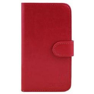 Flip Cover For Alcatel Pop 4 Red By - Maxbhi Com