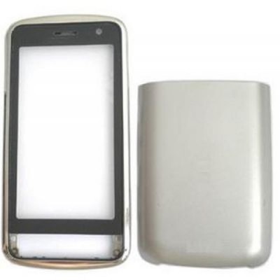 Full Body Housing For Nokia C601 Silver Grey - Maxbhi Com