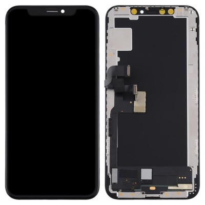 LCD with Touch Screen for Apple iPhone XS - Black (display glass combo folder)