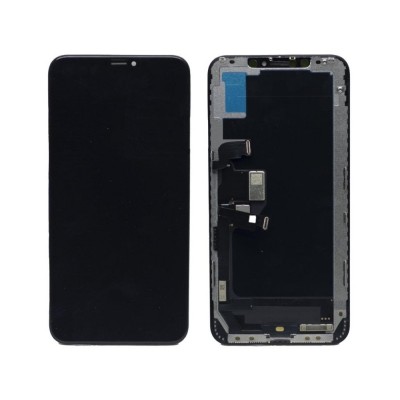 LCD with Touch Screen for Apple iPhone XS Max - White (display glass combo folder)