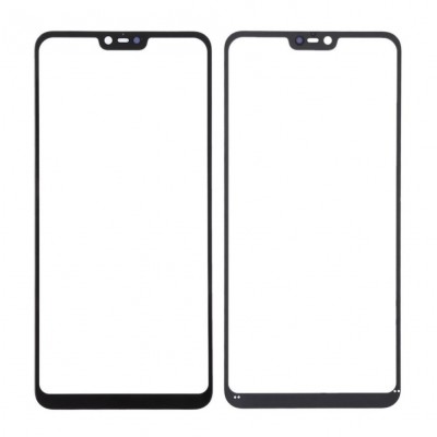 Replacement Front Glass For Xiaomi Mi 8 Lite Black By - Maxbhi Com