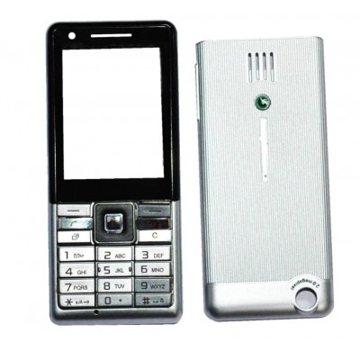 Full Body Housing For Sony Ericsson J105 Naite Greenheart Silver - Maxbhi Com