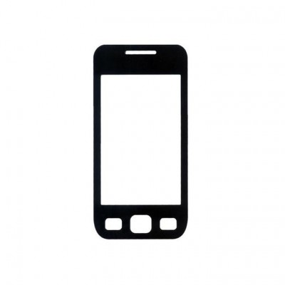 Replacement Front Glass For Samsung S5250 Wave525 Black La Fleur By - Maxbhi Com