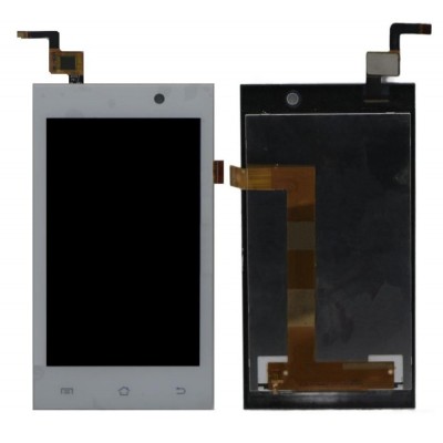 Lcd With Touch Screen For Micromax A093 Canvas Fire Silver By - Maxbhi Com