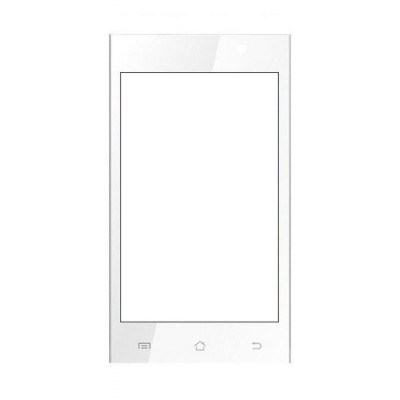 Replacement Front Glass For Micromax A093 Canvas Fire Silver By - Maxbhi Com
