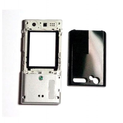 Full Body Housing For Sony Ericsson T700 Black Silver - Maxbhi Com