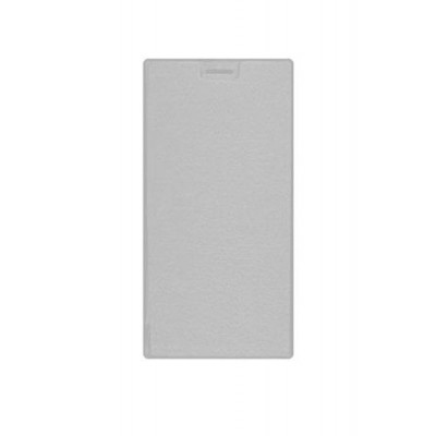 Flip Cover For Intex Aqua Power Plus Silver By - Maxbhi Com