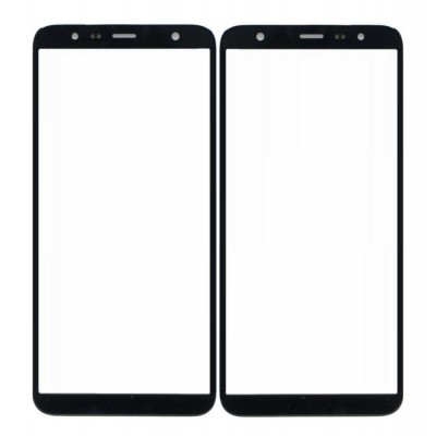 Replacement Front Glass For Samsung Galaxy J4 Plus Black By - Maxbhi Com