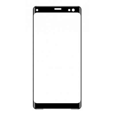 Replacement Front Glass For Sony Xperia Xz3 Black By - Maxbhi Com