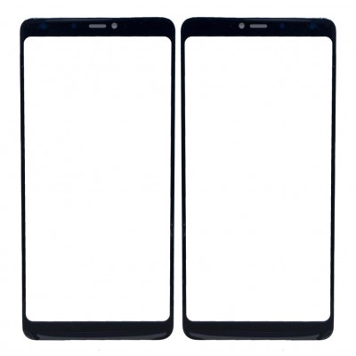 Replacement Front Glass For Panasonic Eluga Ray 600 Black By - Maxbhi Com