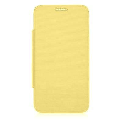 Flip Cover For Alcatel Pop D5 Yellow By - Maxbhi Com