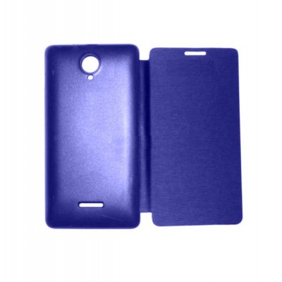 Flip Cover For Micromax Canvas Fun A76 Blue By - Maxbhi Com