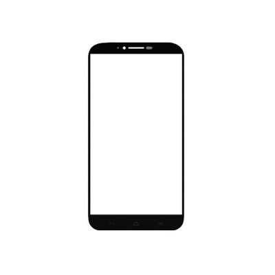 Replacement Front Glass For Alcatel One Touch Hero 2 Plus Grey By - Maxbhi Com