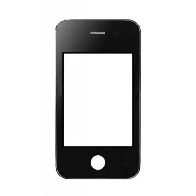 Replacement Front Glass For Chang Jiang A710 Black By - Maxbhi Com