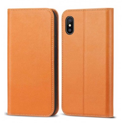 Flip Cover For Apple Iphone X Plus Gold By - Maxbhi Com