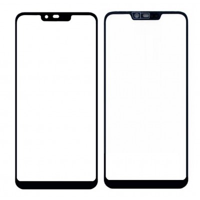 Replacement Front Glass For Huawei Honor 8c Black By - Maxbhi Com