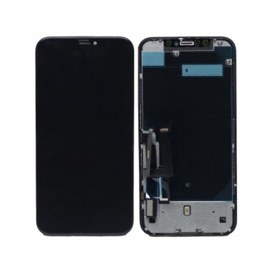 LCD with Touch Screen for Apple iPhone XR - Blue (display glass combo folder)