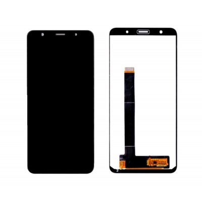 Lcd With Touch Screen For Lava Z81 Blue By - Maxbhi Com
