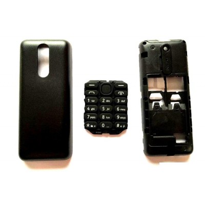 Full Body Housing For Nokia 108 With Single Sim Black - Maxbhi Com