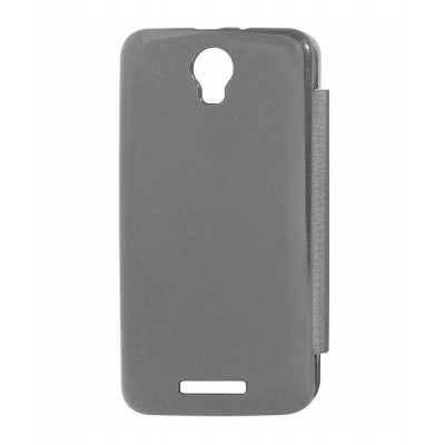 Flip Cover For Micromax Canvas Juice 2 Grey By - Maxbhi Com