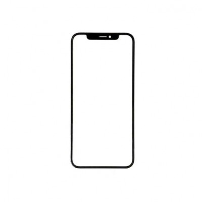 Replacement Front Glass For Apple Iphone Xc Black By - Maxbhi Com