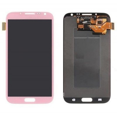 Lcd With Touch Screen For Samsung Galaxy Note Ii I317 Pink By - Maxbhi Com