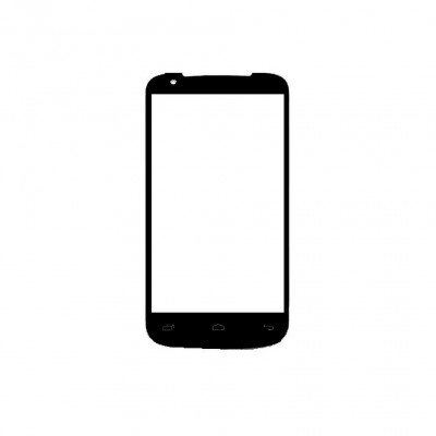 Replacement Front Glass For Celkon A200 Black By - Maxbhi Com