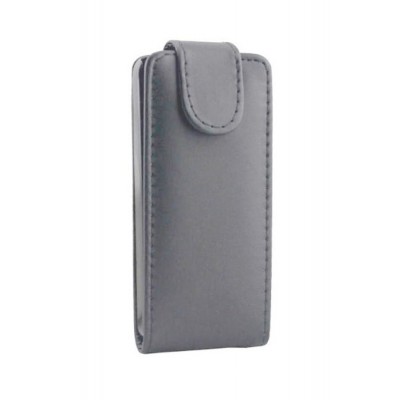 Flip Cover For Celkon C3333 Grey By - Maxbhi Com