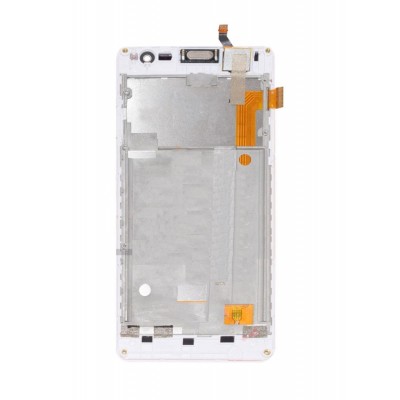 Lcd With Touch Screen For Intex Aqua Raze White By - Maxbhi Com