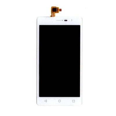 Lcd With Touch Screen For Intex Aqua Secure Silver By - Maxbhi Com