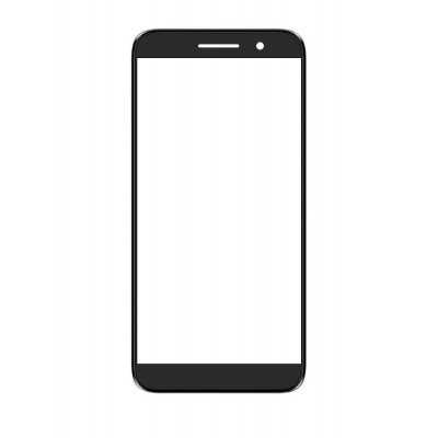 Replacement Front Glass For Vodafone Smart E9 Black By - Maxbhi Com
