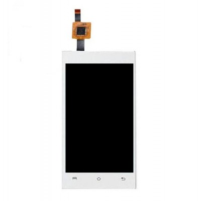 Lcd With Touch Screen For Lava B1 White By - Maxbhi Com