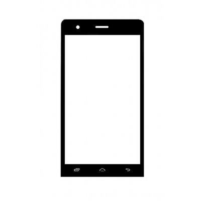 Replacement Front Glass For Lava Iris 800 Black By - Maxbhi Com