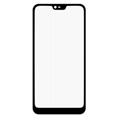 Replacement Front Glass For Nokia 6 1 Plus Black By - Maxbhi Com