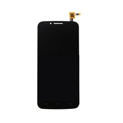 Lcd With Touch Screen For Alcatel One Touch Flash Black By - Maxbhi Com