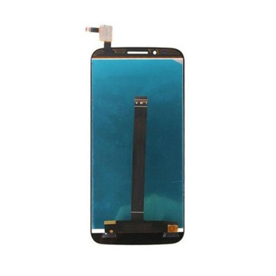 Lcd With Touch Screen For Alcatel One Touch Flash Black By - Maxbhi Com